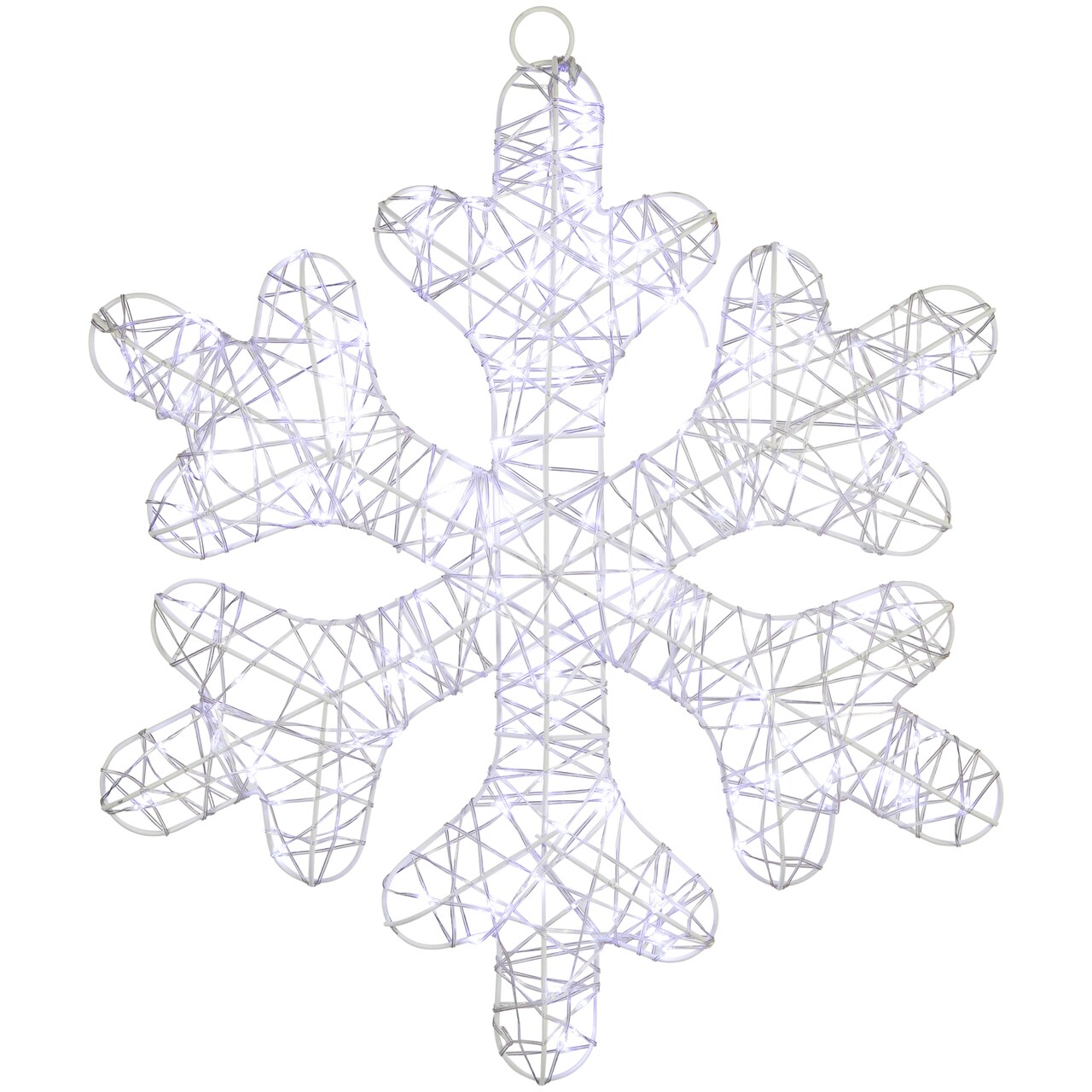 Northlight LED Lighted Twinkle Snowflake Outdoor Christmas Decoration - 23.5" - Cool White